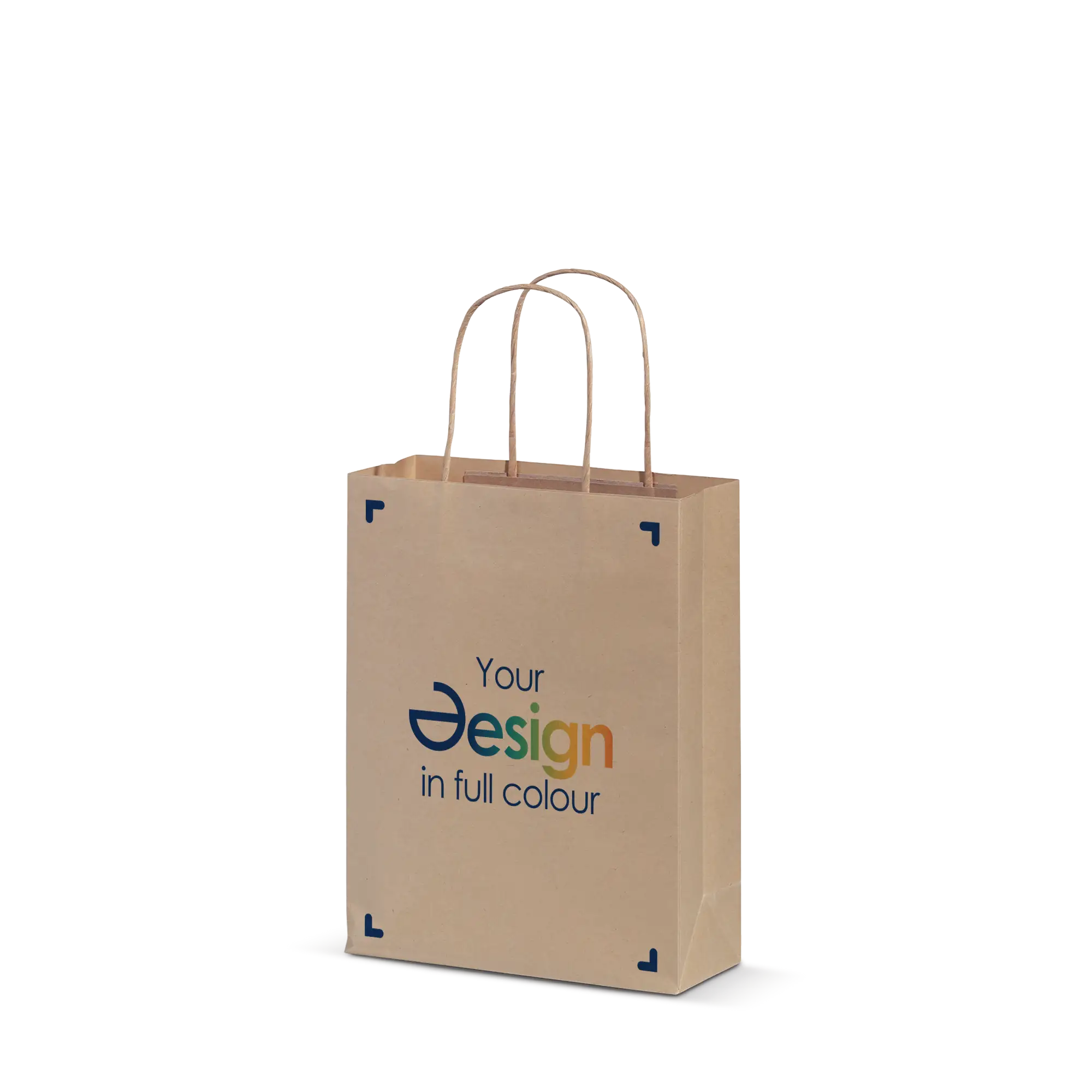 Papieren kraft tas Lino – A5 | 90 g/m² | Full Colour bedrukt | FSC