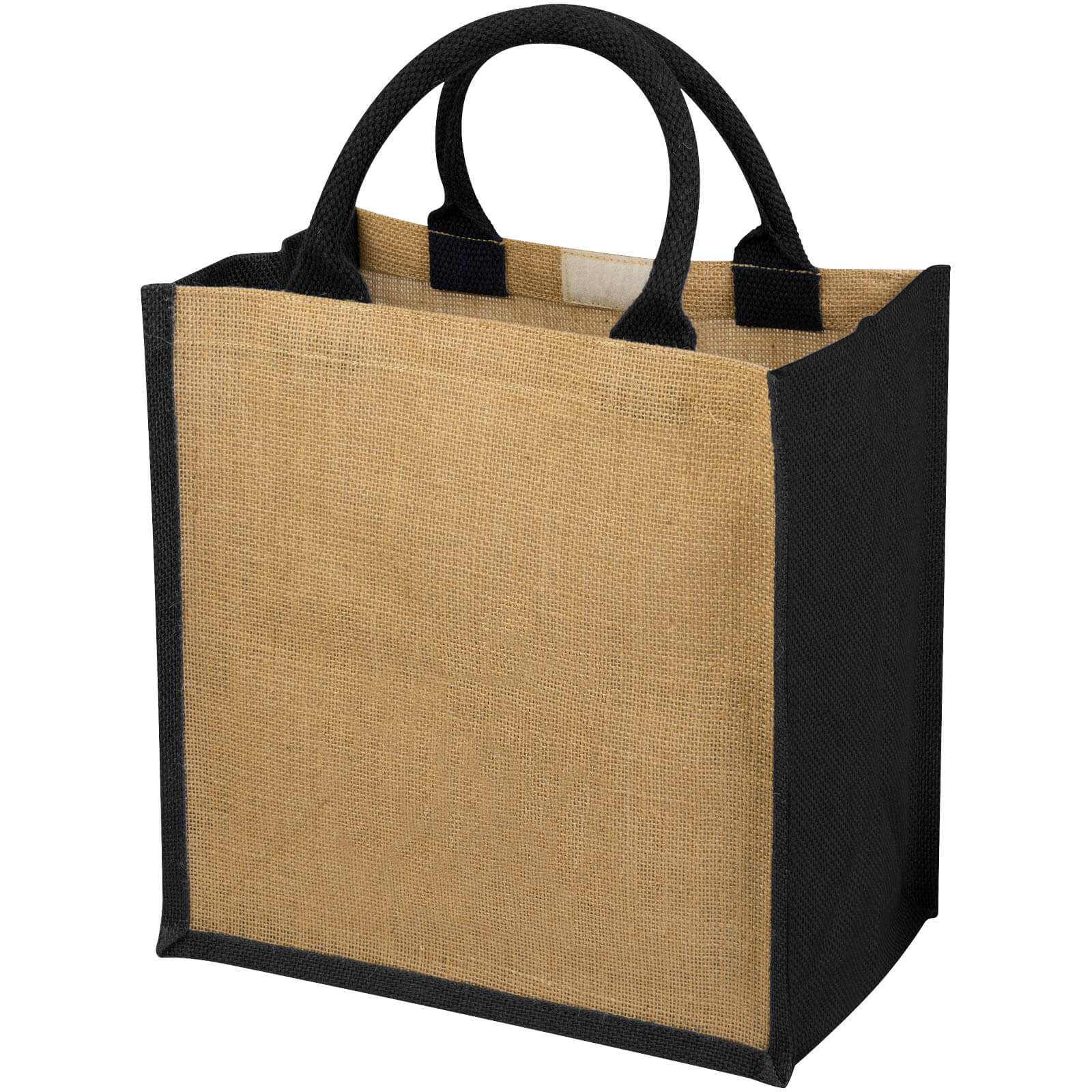 Jute cadeautas Timo - 30 x 30 x 19 cm | 1 kleur bedrukking
