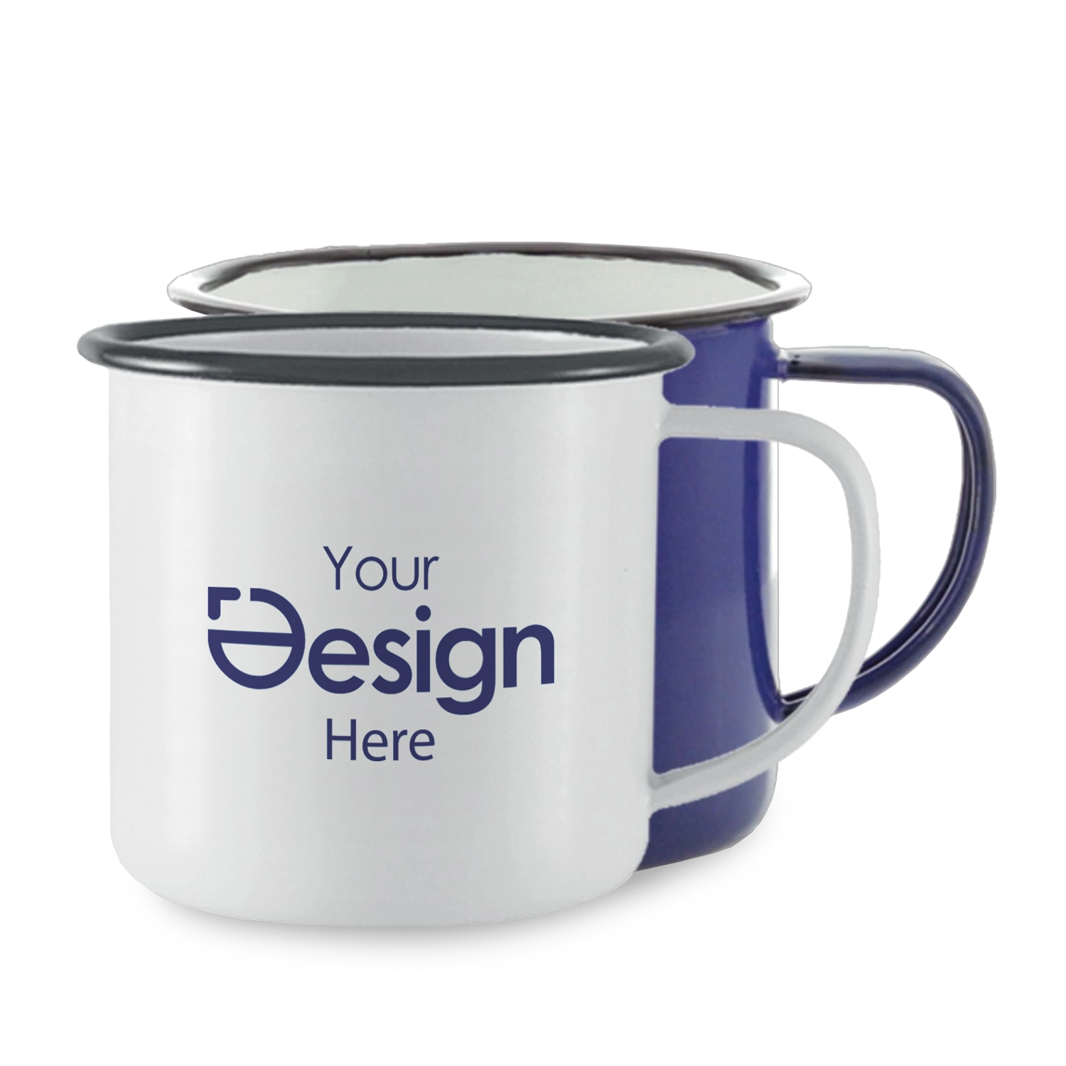 Emaille mok Sonja - 350 ml | Gekleurd | Budget - Vintage design | Tot 4 kleuren bedrukken