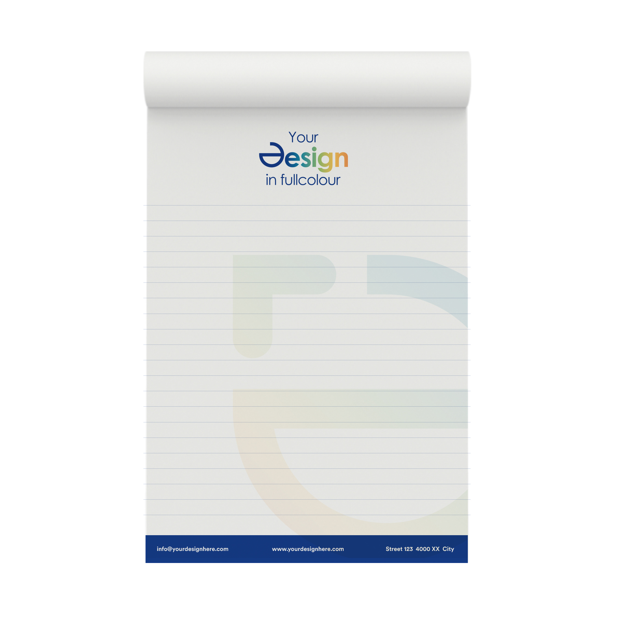 Notitieblok Maxim - A5 | 25-100 gelijnde vellen | Full Colour