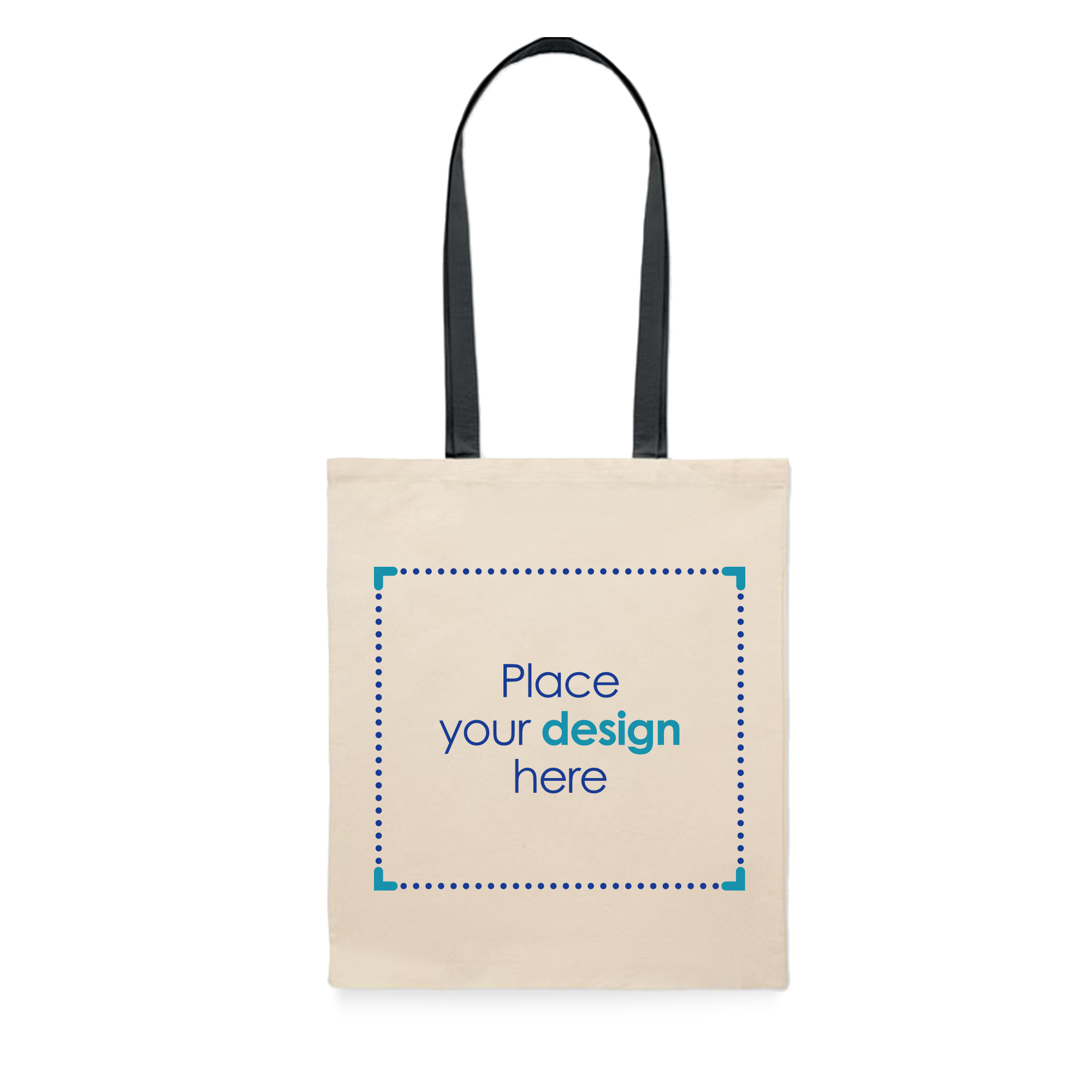 Katoenen tas Riv - 140 gr/m2 | Gekleurde hengsels| Tot 4 kleuren bedrukking