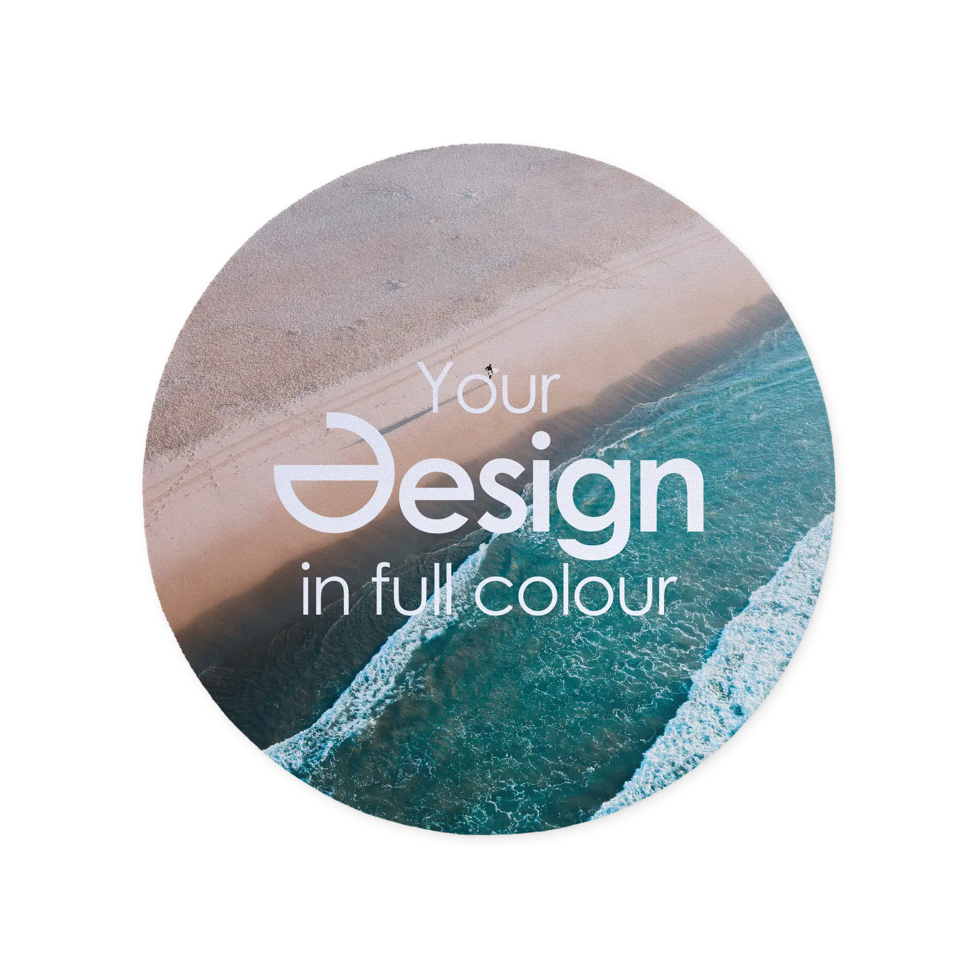 Muismat Runa – Rond model | Ø20 cm | Polyester bovenkant | Antislip onderzijde