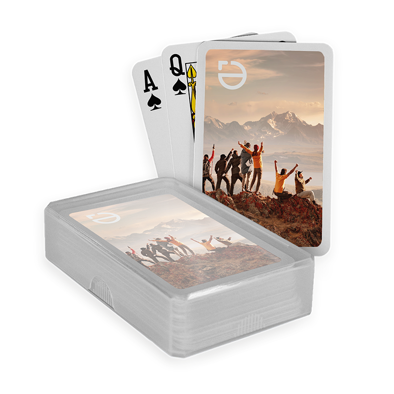 Speelkaarten Stan - Plastic doosje | Kaarten met logo | Full Colour
