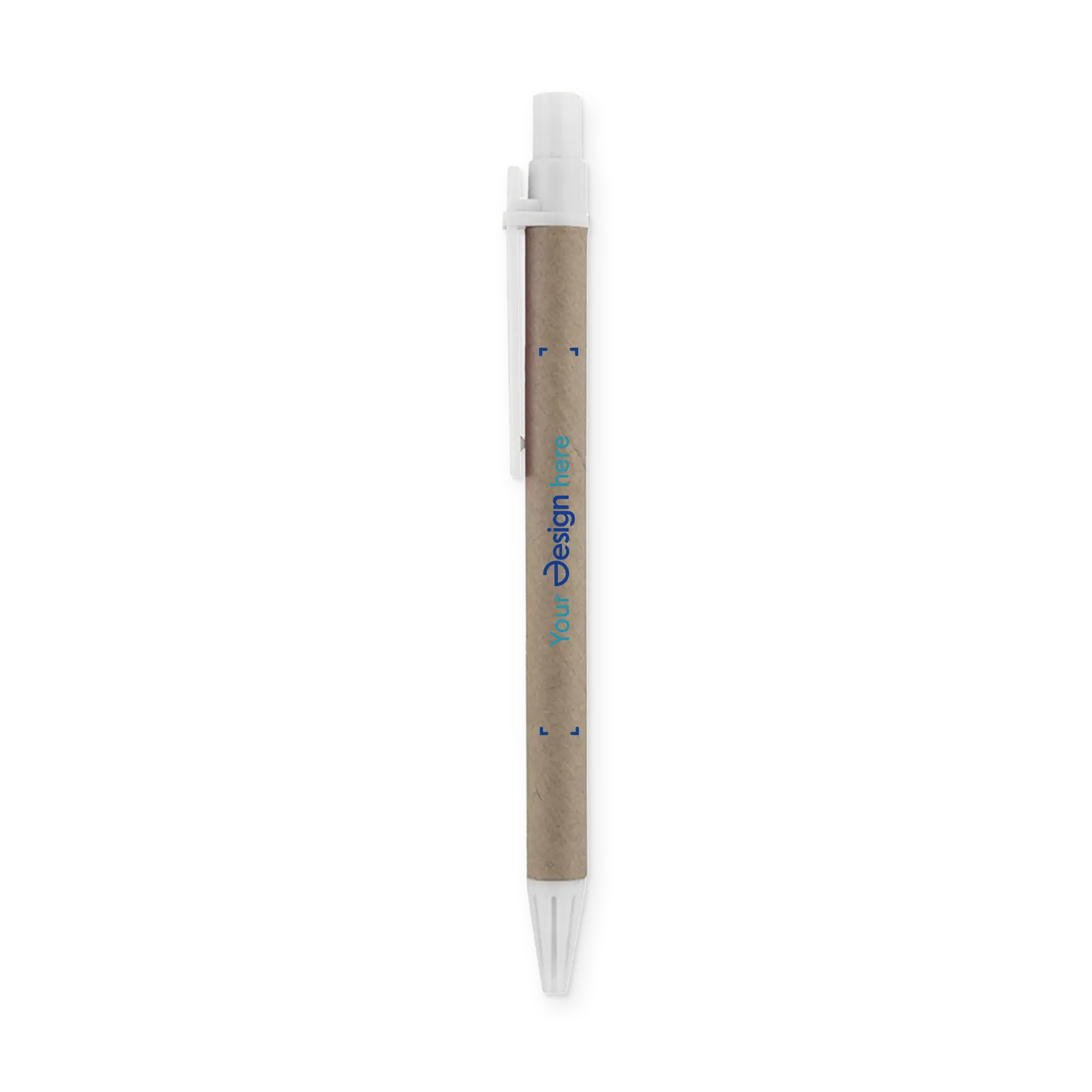 Balpen Kai - Gerecycled papier en clip | Tot 4 kleuren bedrukking