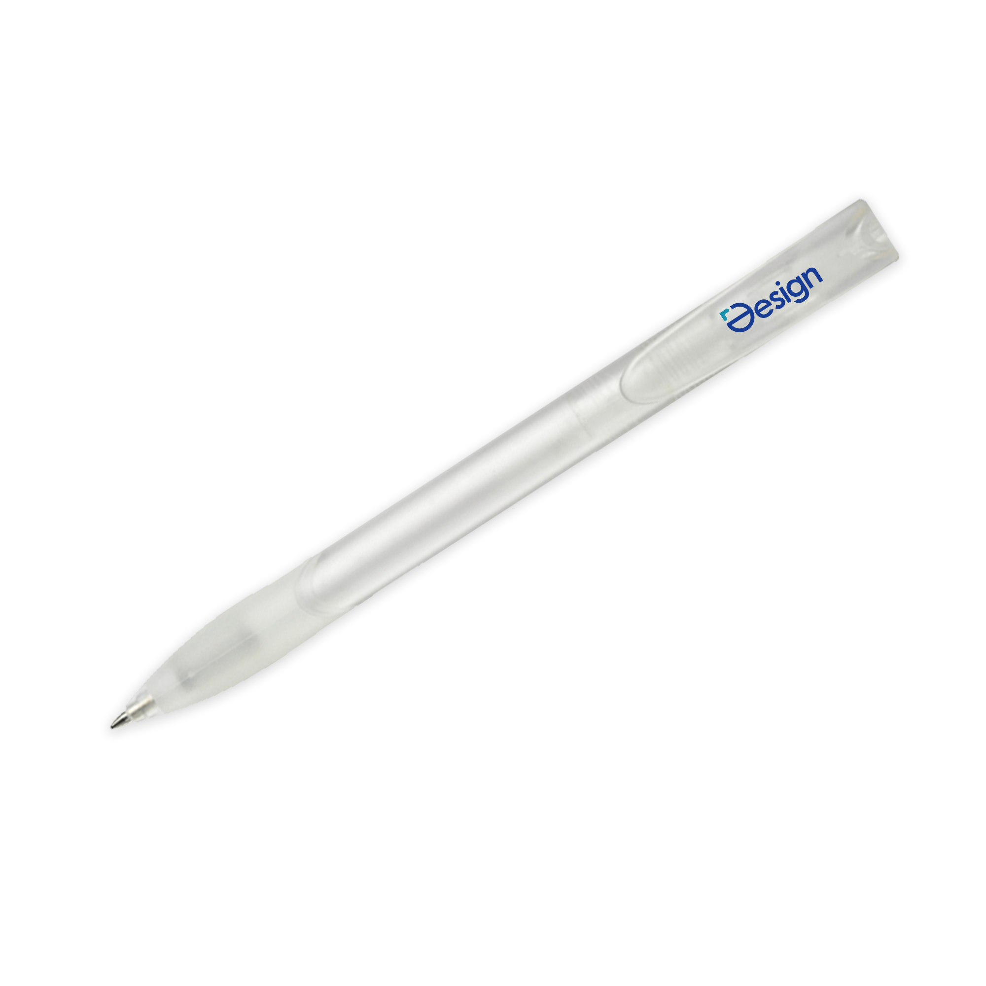 Balpen Apollo - Frosty | Rubberen grip | Kleurrijk | Transparant | 1-4 kleuren & Full Colour