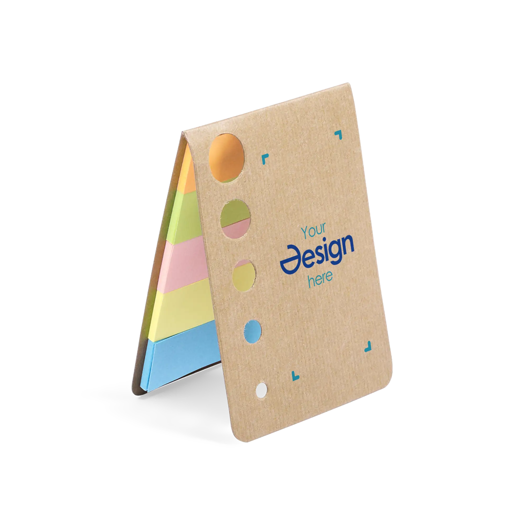 Notitieblok Mieke - Gerecycled Karton | 100 Plaknotities | Gerecycled Karton | Zachte Kaft | Compact | Voor Kantoor