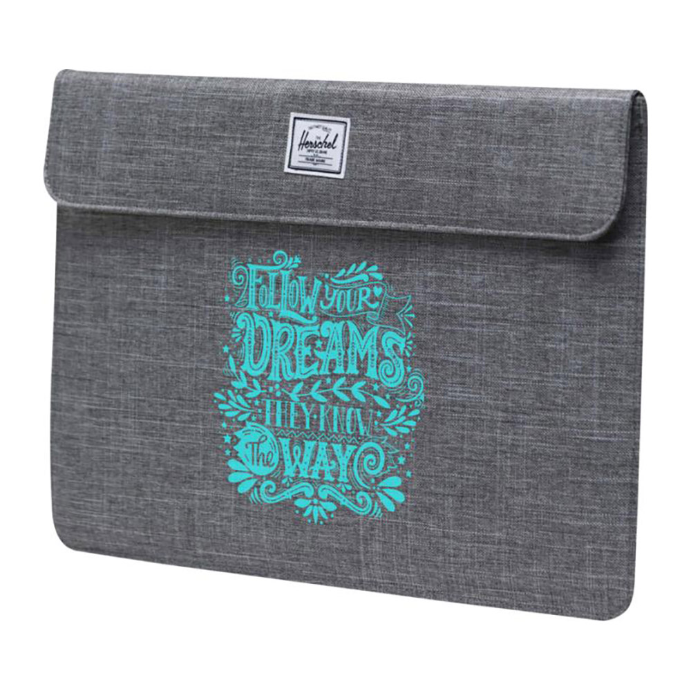 Laptophoes Herschel - 16 Inch | Gerecycled polyester | 1 Kleur bedrukken