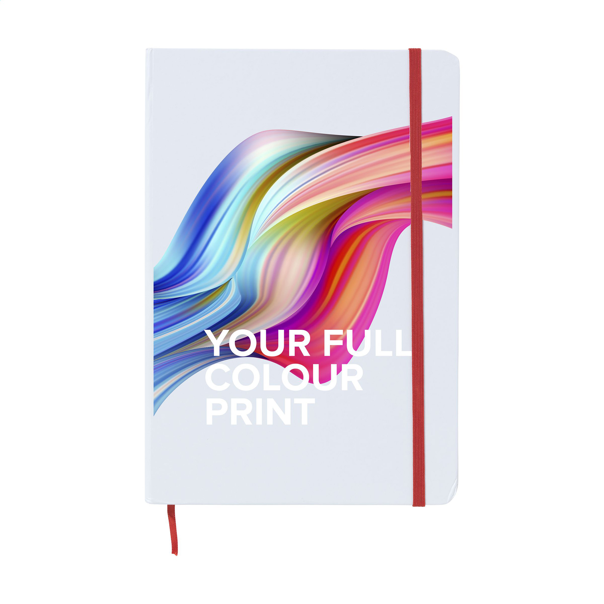 Notitieboek Vince - A5 | 80 vellen | Hardcover | Wit | Gekleurd lint