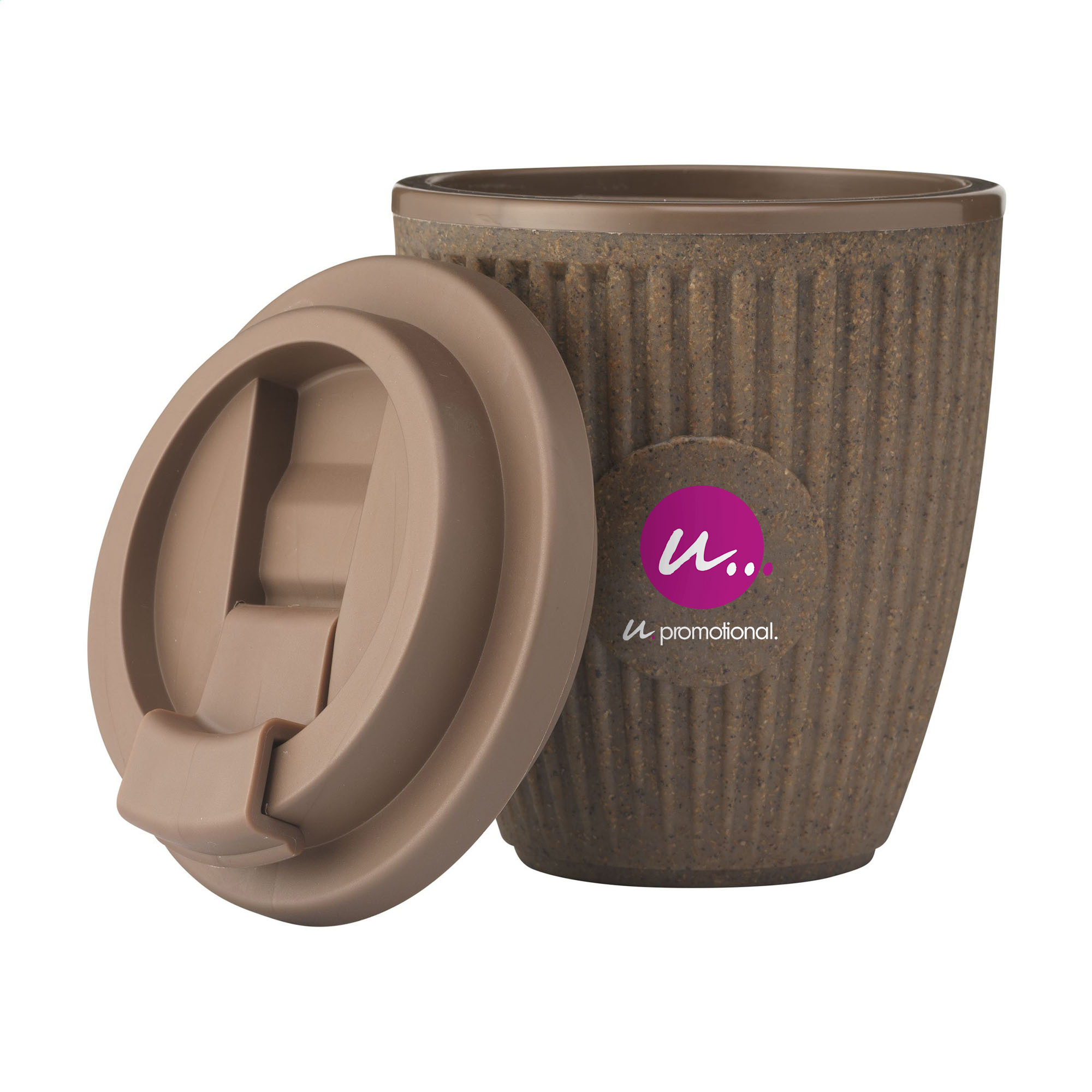 Koffie to go mok Kava - 250 ml | koffievezels| Tot 4 kleuren bedrukking