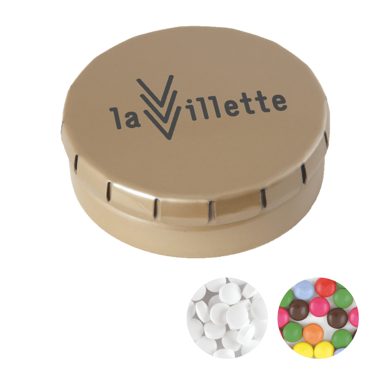 Mini's in blik - 12g | Munt of chocolade | Tot 4 kleuren bedrukking