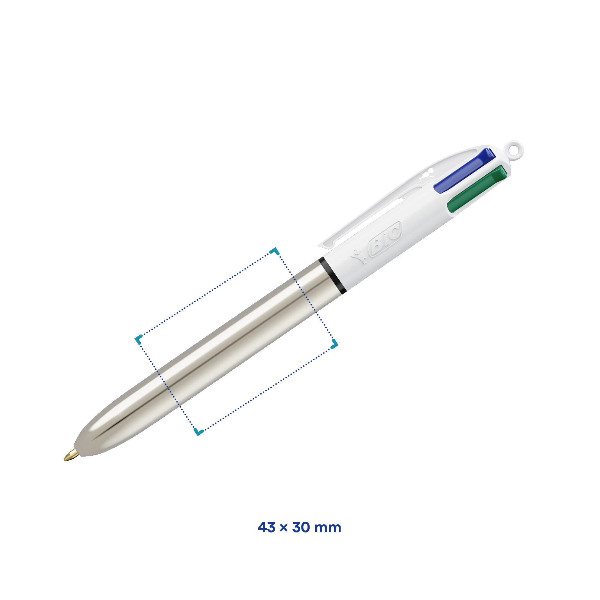 Balpen BIC - 4 kleuren | Metallic | Tot 2 kleuren bedrukking