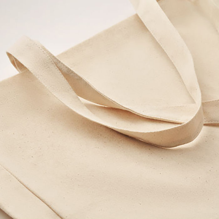 Canvas tas Tina - Gerecycled | 280 gr/m2 | Beige | Tot 4 kleuren bedrukking
