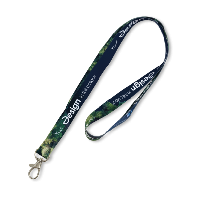 Keycord Luuk - 15 mm | Full Colour | Zilveren karabijnhaak