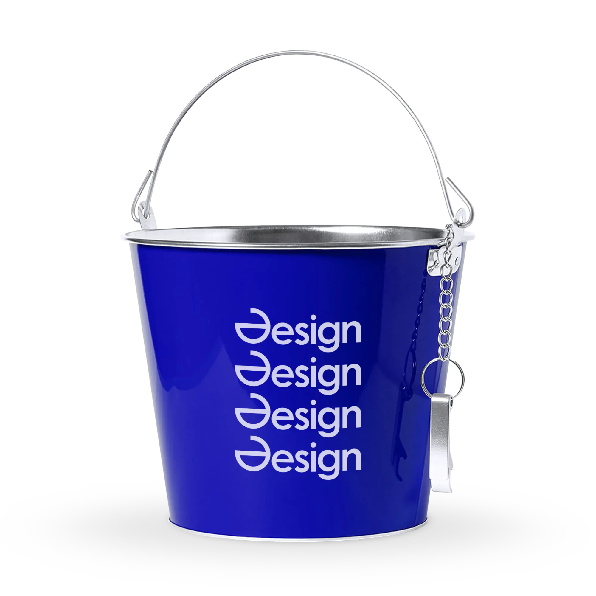 Emmer Hans  - Metaal | 6 liter | Met opener | Handvat met ketting