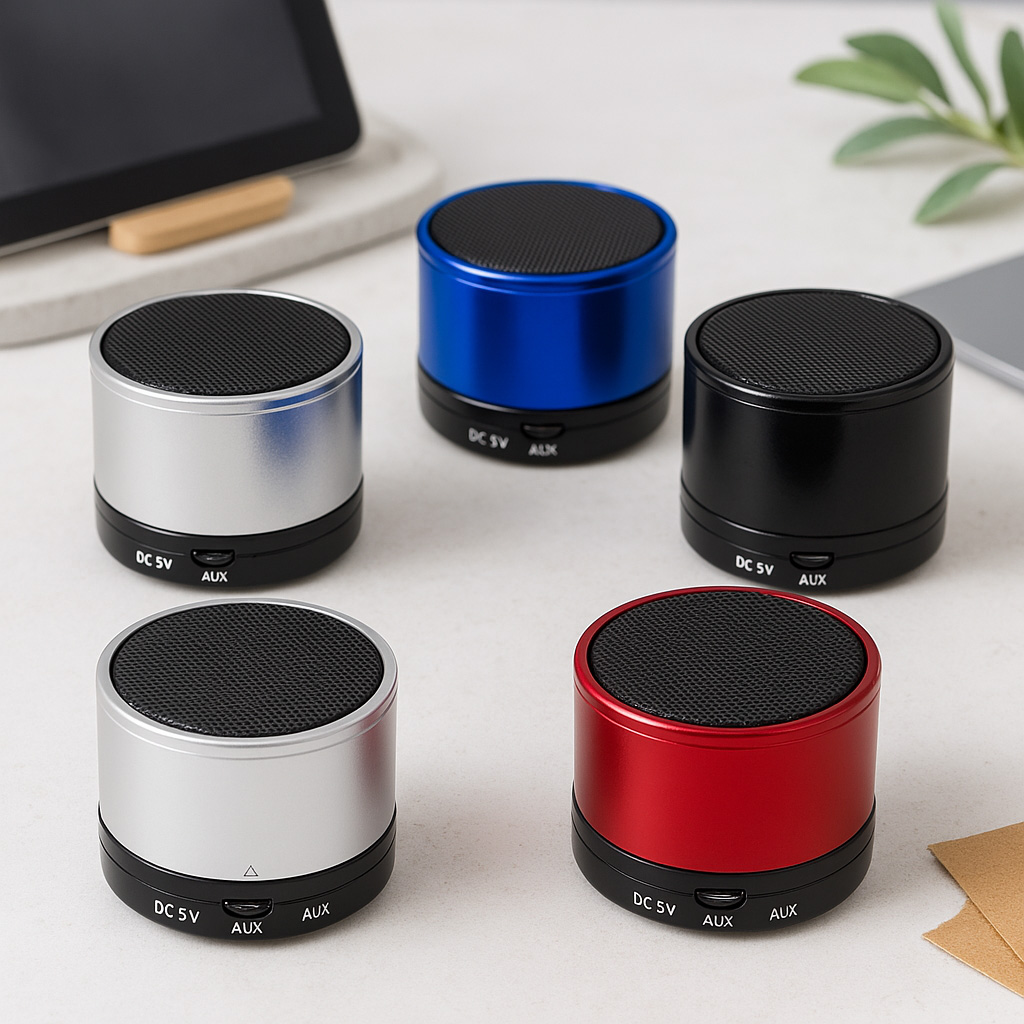 Bluetooth Speaker Levi – 300 mAh |  Gerecycled aluminium | MP3 & radio | Handsfree bellen