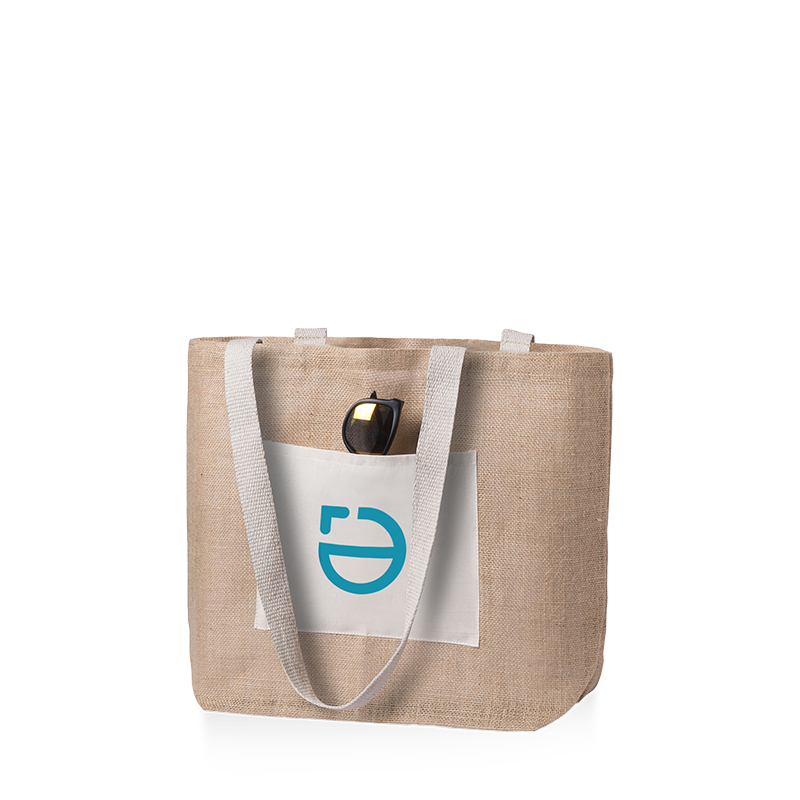 Jute tas Iris - Lange hengsels | 48 x 15 x 35 cm