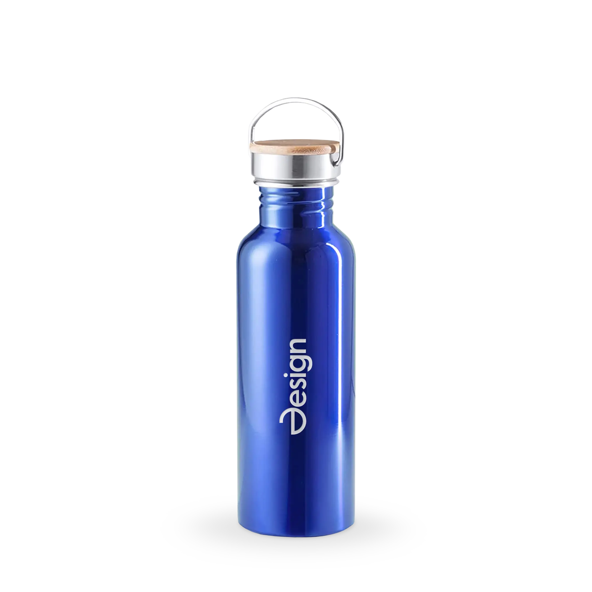 Waterfles Luis - 800 ml | Roestvrij staal + hout | Bedrukking & Gravure