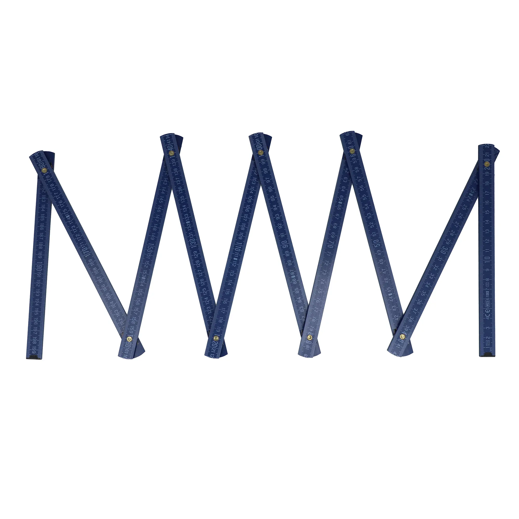 Duimstok Duran – 2 meter | Hout | Geverfd oppervlak | 10 delen | Meten per mm