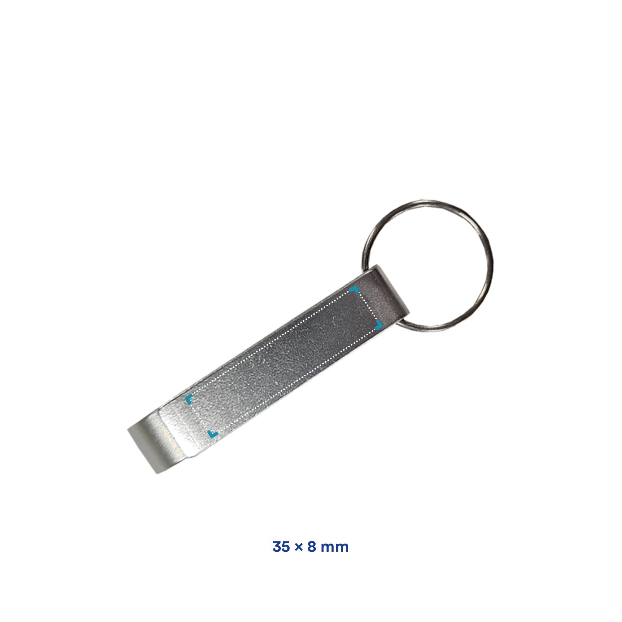 Sleutelhanger Mike - Flesopener | Aluminium | Gravure