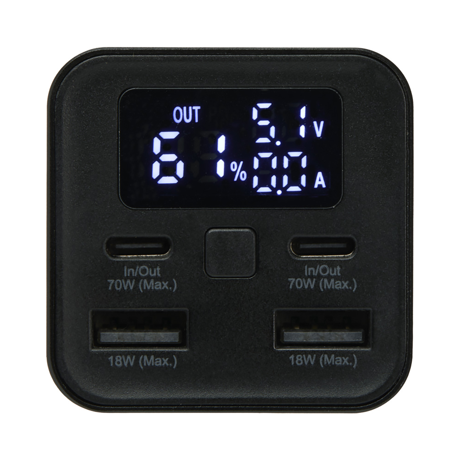 Laptop powerbank Flore  – 20.000 mAh | 70W Type-C | Gerecycled Aluminium | Display