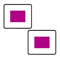 Voorzijde 40x15 mm Achterzijde 40x15 mm