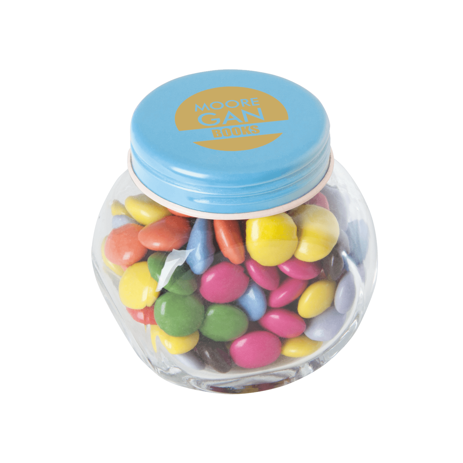 Snoeppot mini - Chocolade | 30 gr. | Gekleurd deksel