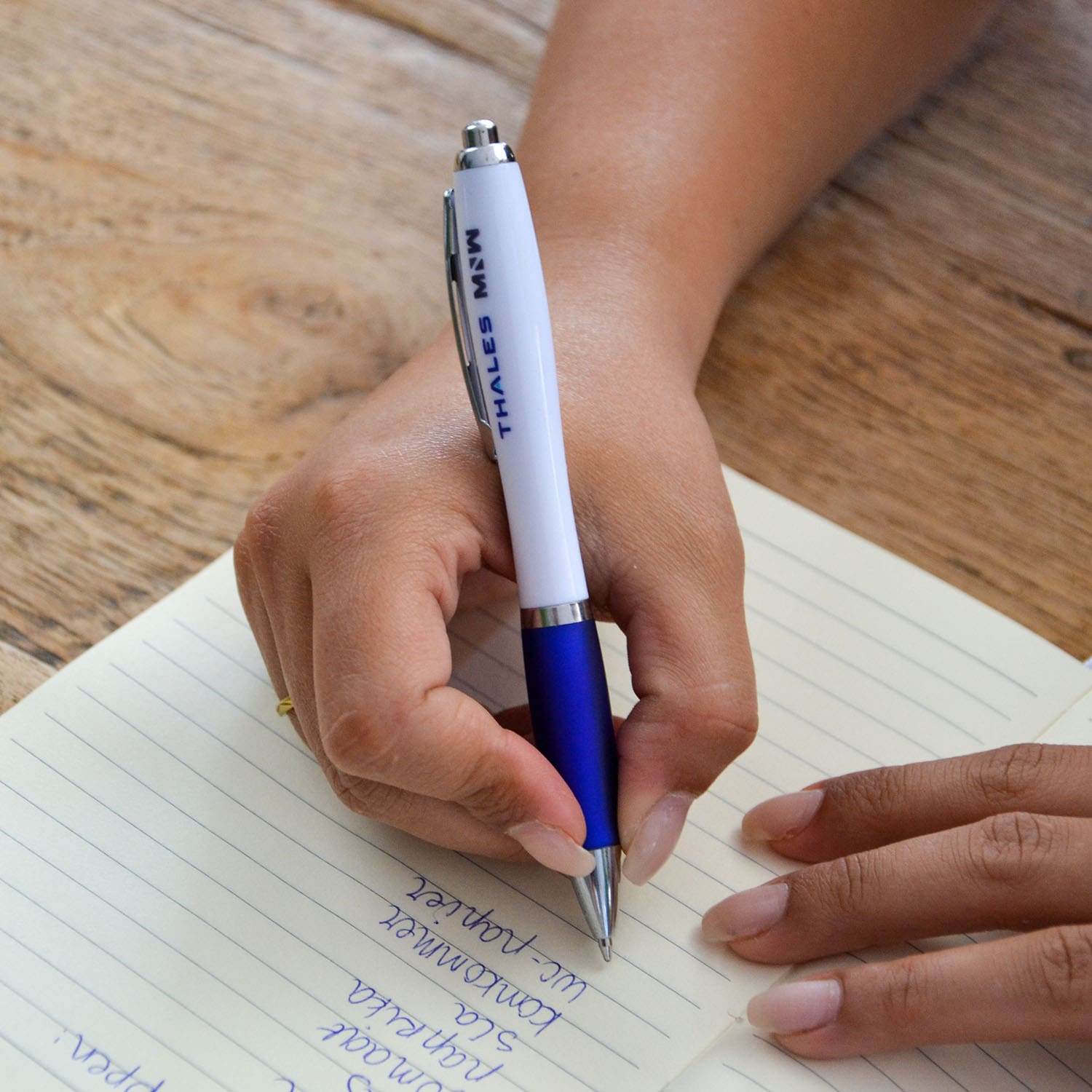 Balpen Rio - Kleurrijke grip | Blauwe inkt | Full Colour