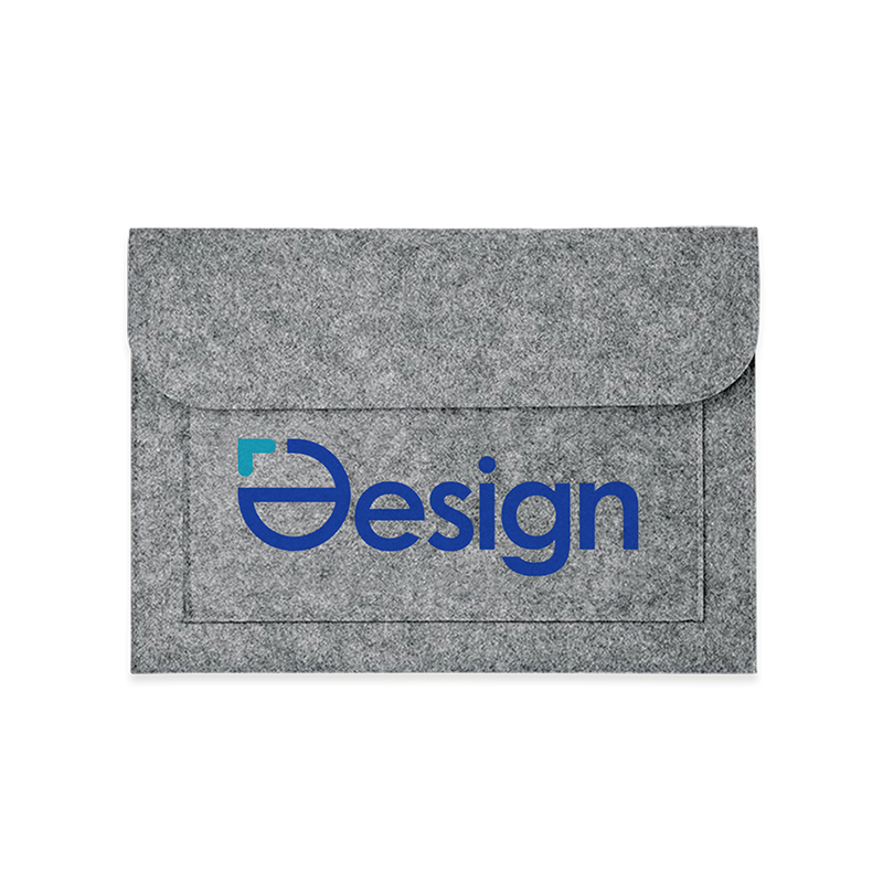 Laptophoes Sam - 15 Inch | RPET Vilt | Voorvak