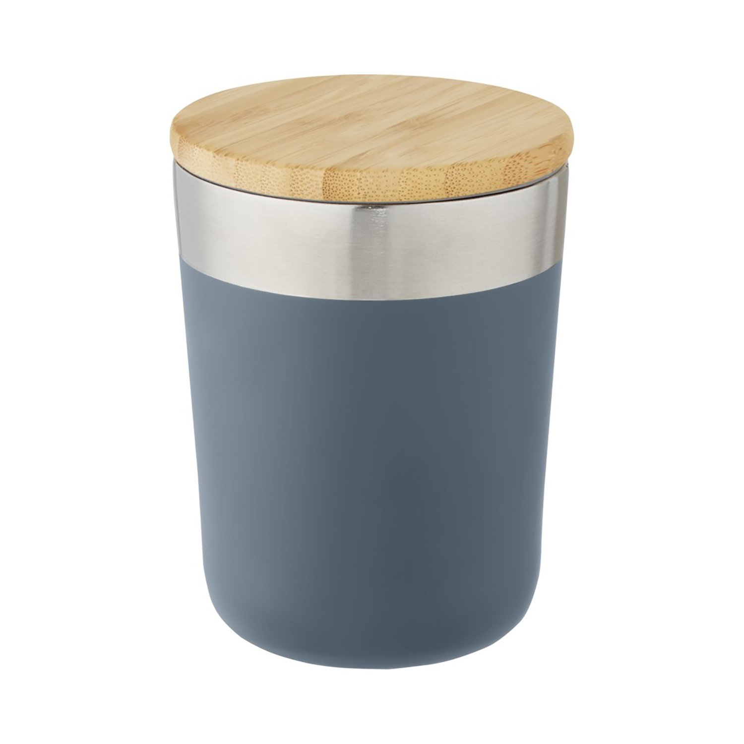 Vacuümbeker Rens – 330 ml | Geïsoleerd RVS | Bamboe deksel | Lekvrij