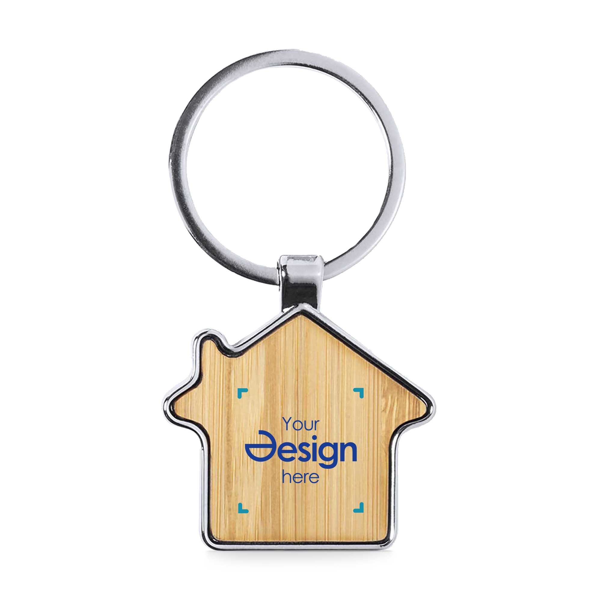 Sleutelhanger Roan - Huisvorm | Gravure & tot 2 kleuren bedrukking