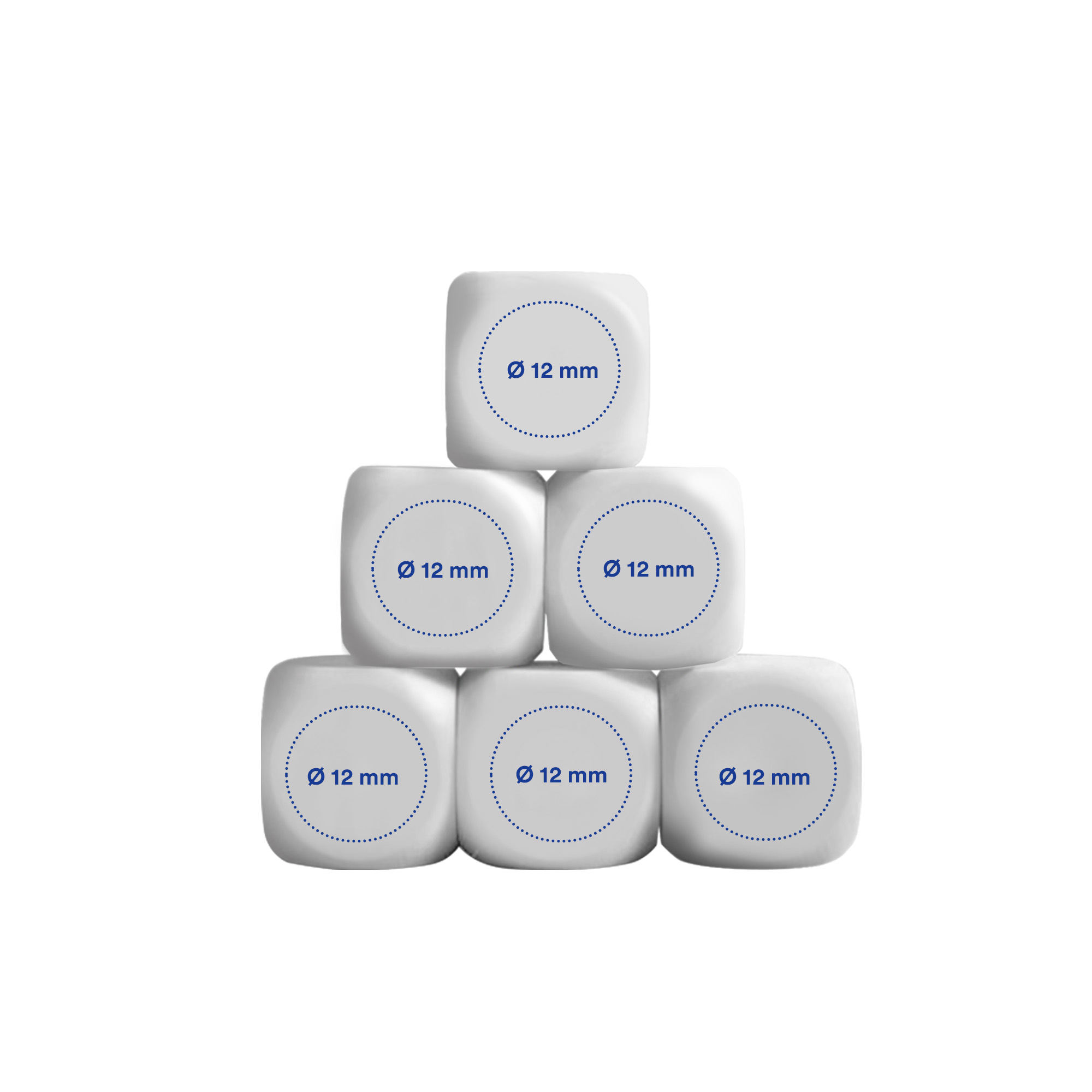 Dobbelsteen Ans - 16 mm | Kunststof | Ontwerp alle zijden | Full Colour