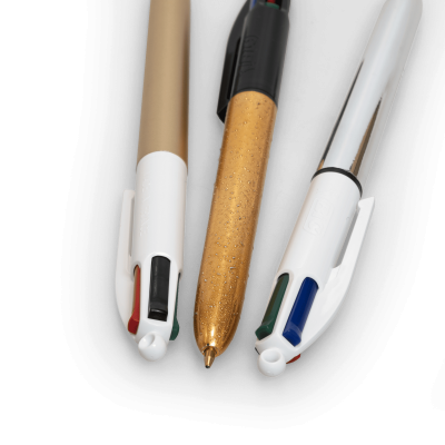 Balpen BIC - 4 kleuren | Metallic | Tot 2 kleuren bedrukking