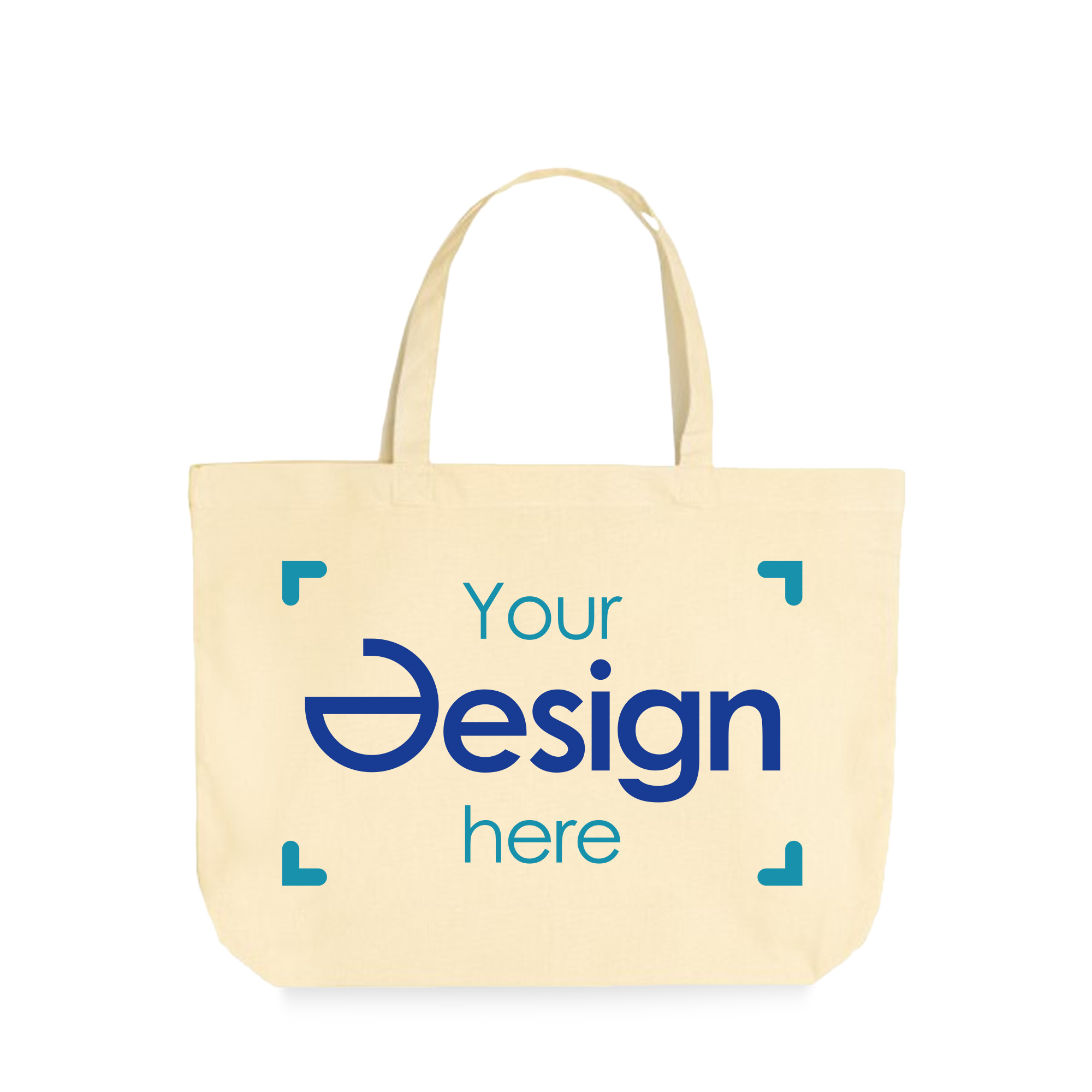 Katoenen shopper Dik - Gekleurd | 155 g/m² | Korte hengsels | Tot 4 kleuren bedrukking