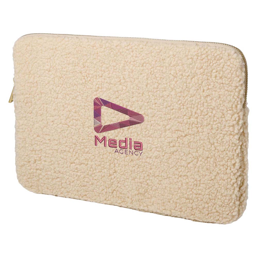 Laptophoes Bear – 13" | 2L | GRS Recycled Sherpa | Binnenvakken | Zachte Bescherming