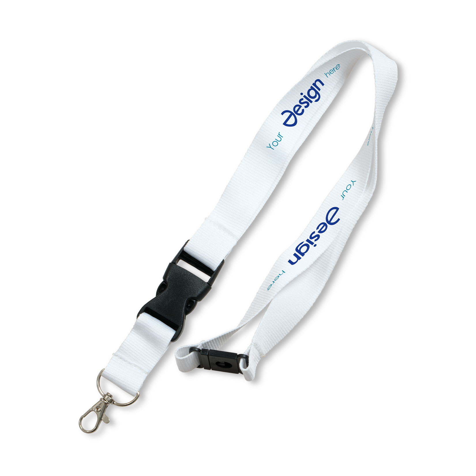 Keycord Luna - 25 mm | Met haak, buckle & veiligheidssluiting | Snel