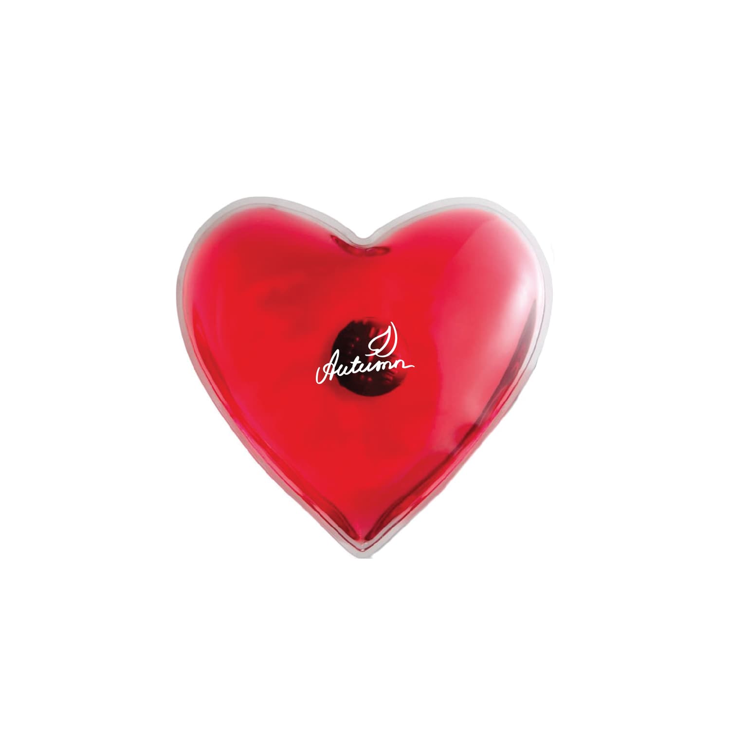 Handwarmer in hartvorm - Kunststof | 1 kleur bedrukking