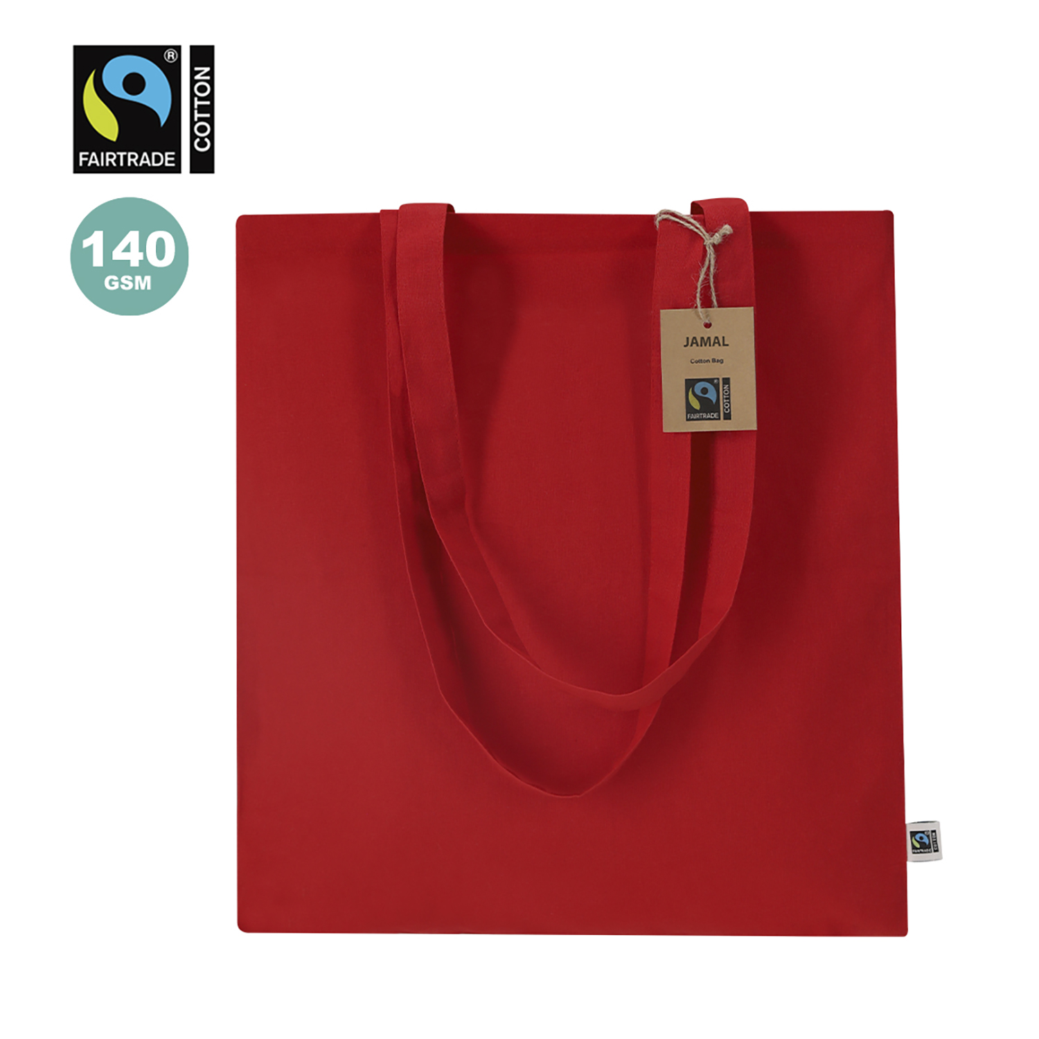 Fairtrade katoenen tas Diego – 140 g/m² | Stevig | Duurzaam