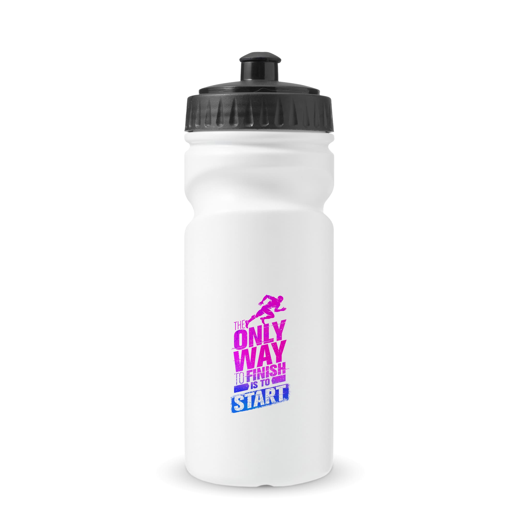 Sportbidon Linda - 500 ml | Gerecycled materiaal | Gekleurde deksel | Full Colour