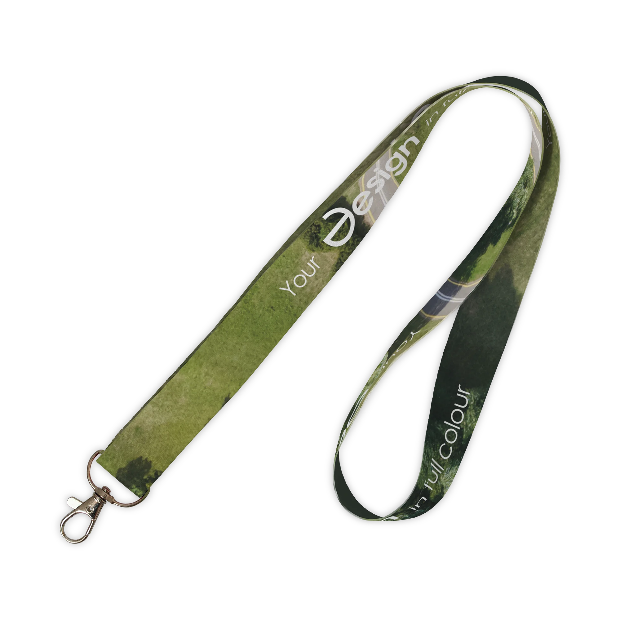 Keycord RPET - 25 mm | Full Colour | Zilveren karabijnhaak