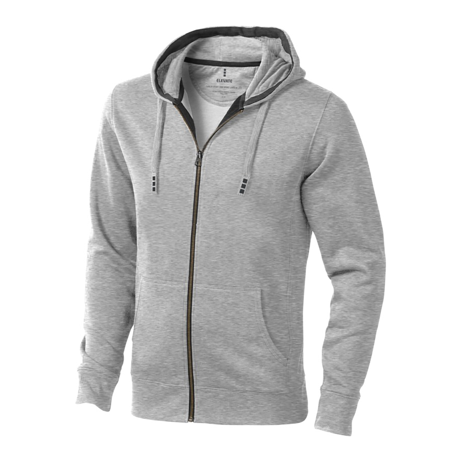 Hoodie met rits heren Ruben – Full zip design | Capuchon met trekkoord | Katoenmix | Comfort fit