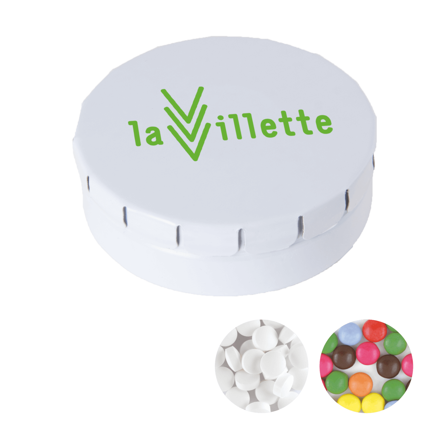 Mini's in blik - 12g | Munt of chocolade | Tot 4 kleuren bedrukking