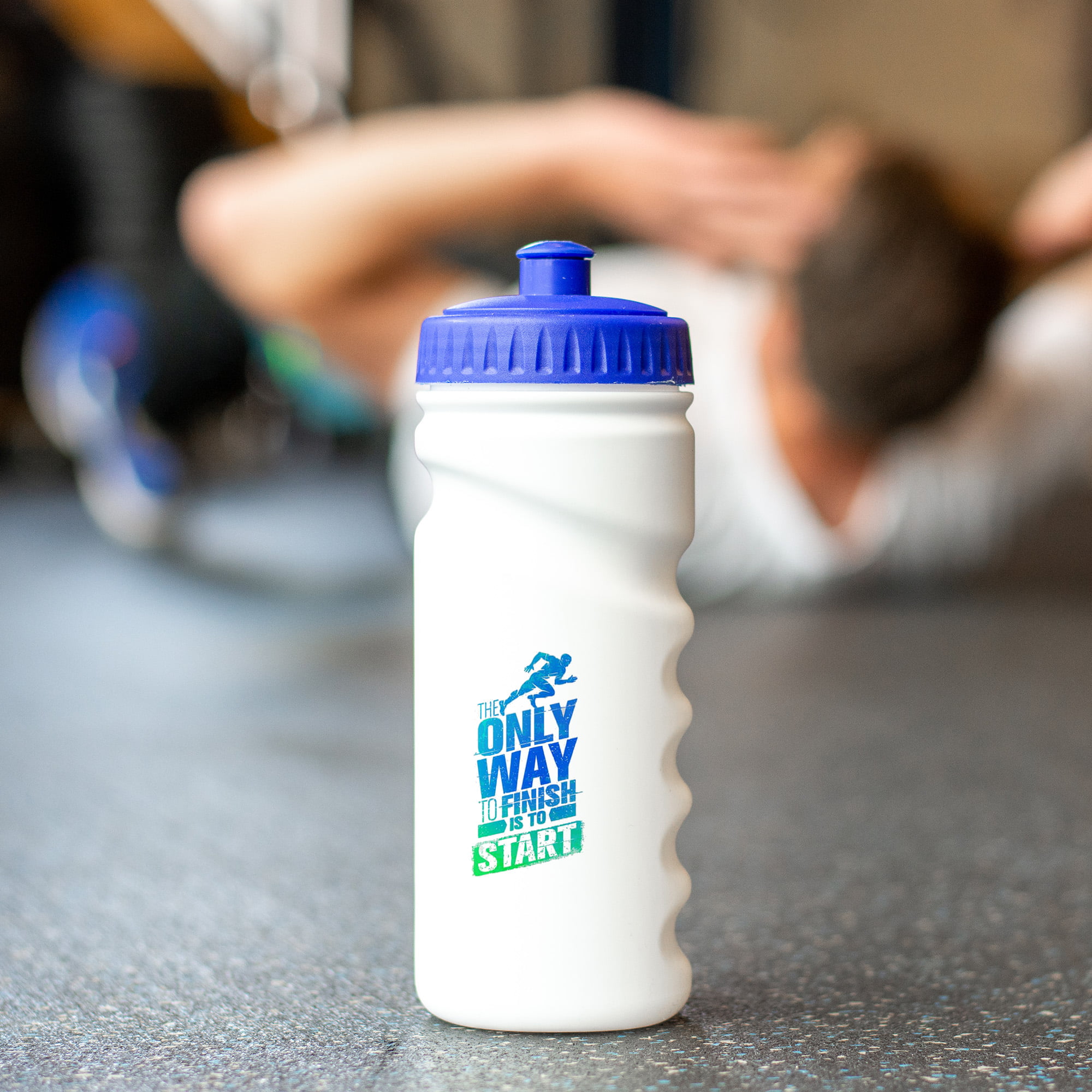 Sportbidon Linda - 500 ml | Gerecycled materiaal | Gekleurde deksel | Full Colour