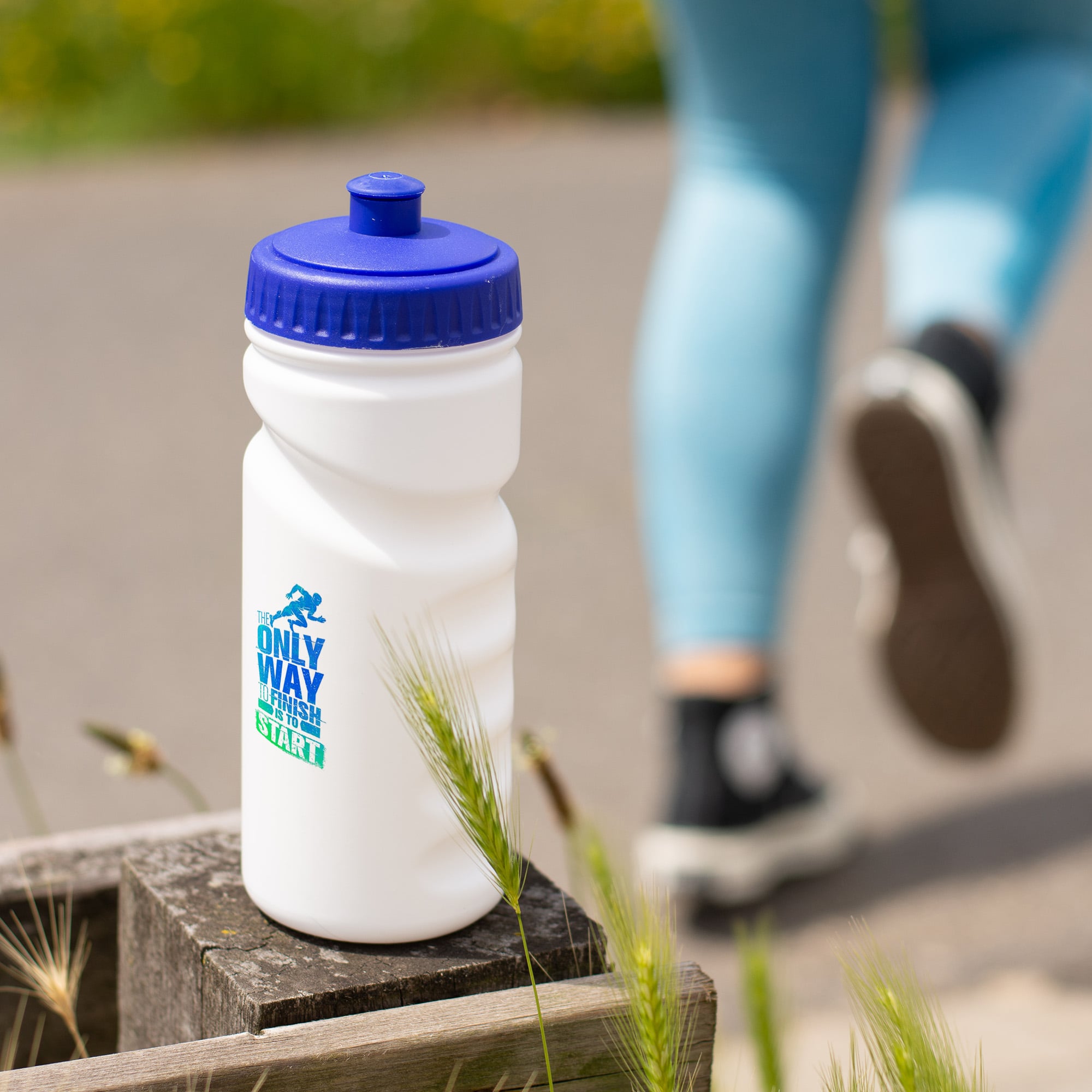 Sportbidon Linda - 500 ml | Gerecycled materiaal | Gekleurde deksel | Full Colour