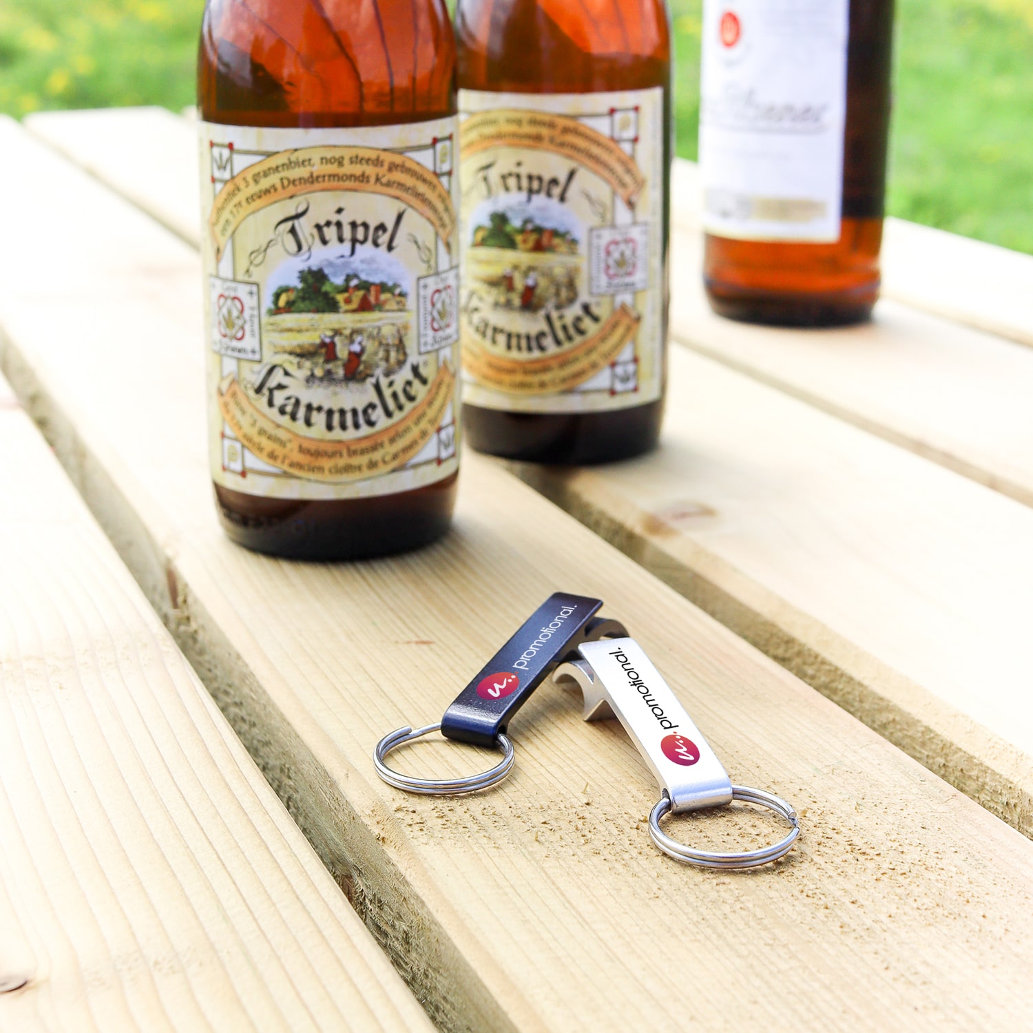 Sleutelhanger Mike - Flesopener | Aluminium | Gravure