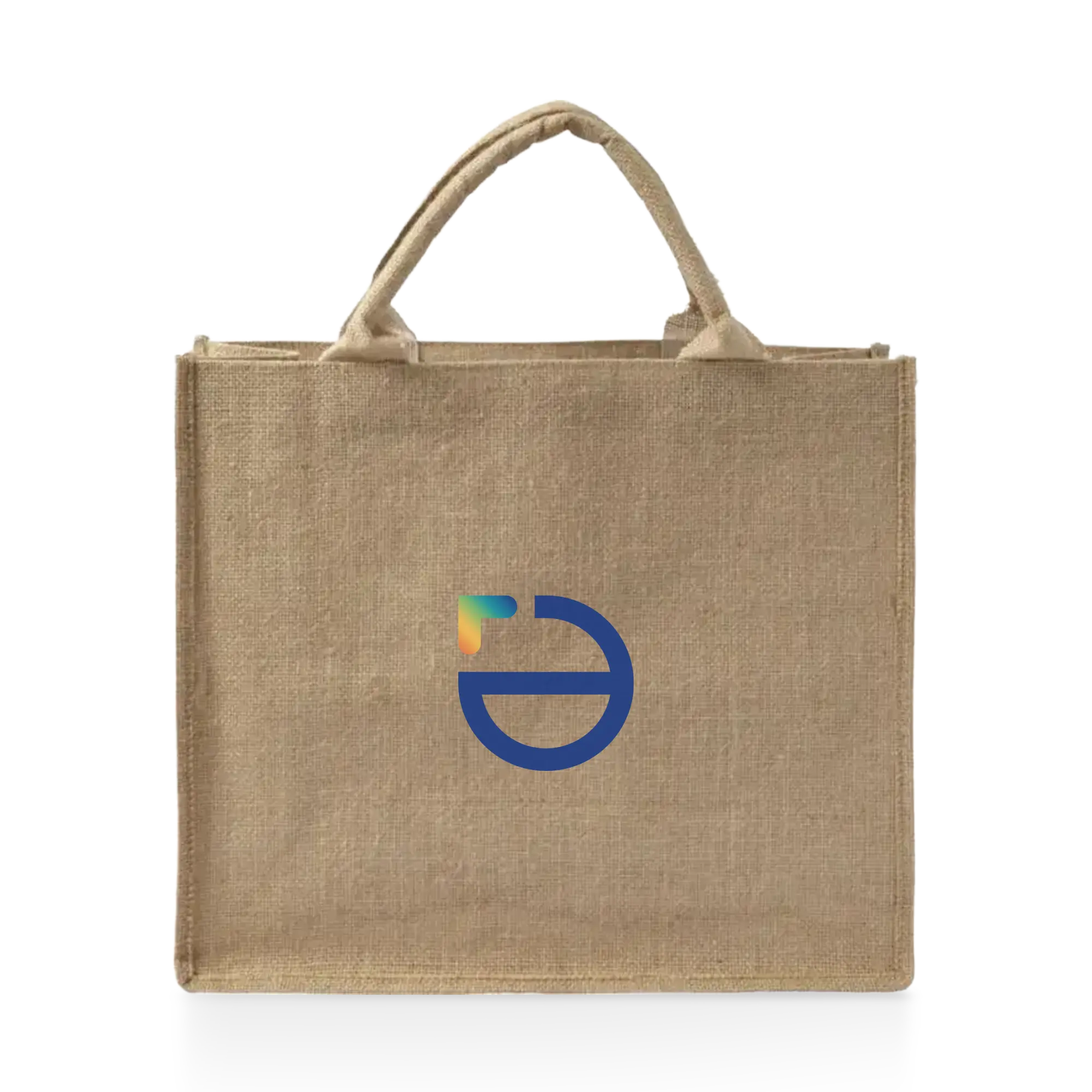 Juten Tas Ria – Korte hengsels | Gelamineerd | Ruim formaat | Herbruikbaar