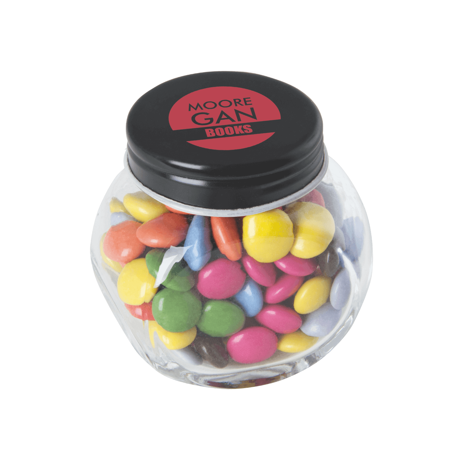 Snoeppot mini - Chocolade | 30 gr. | Gekleurd deksel