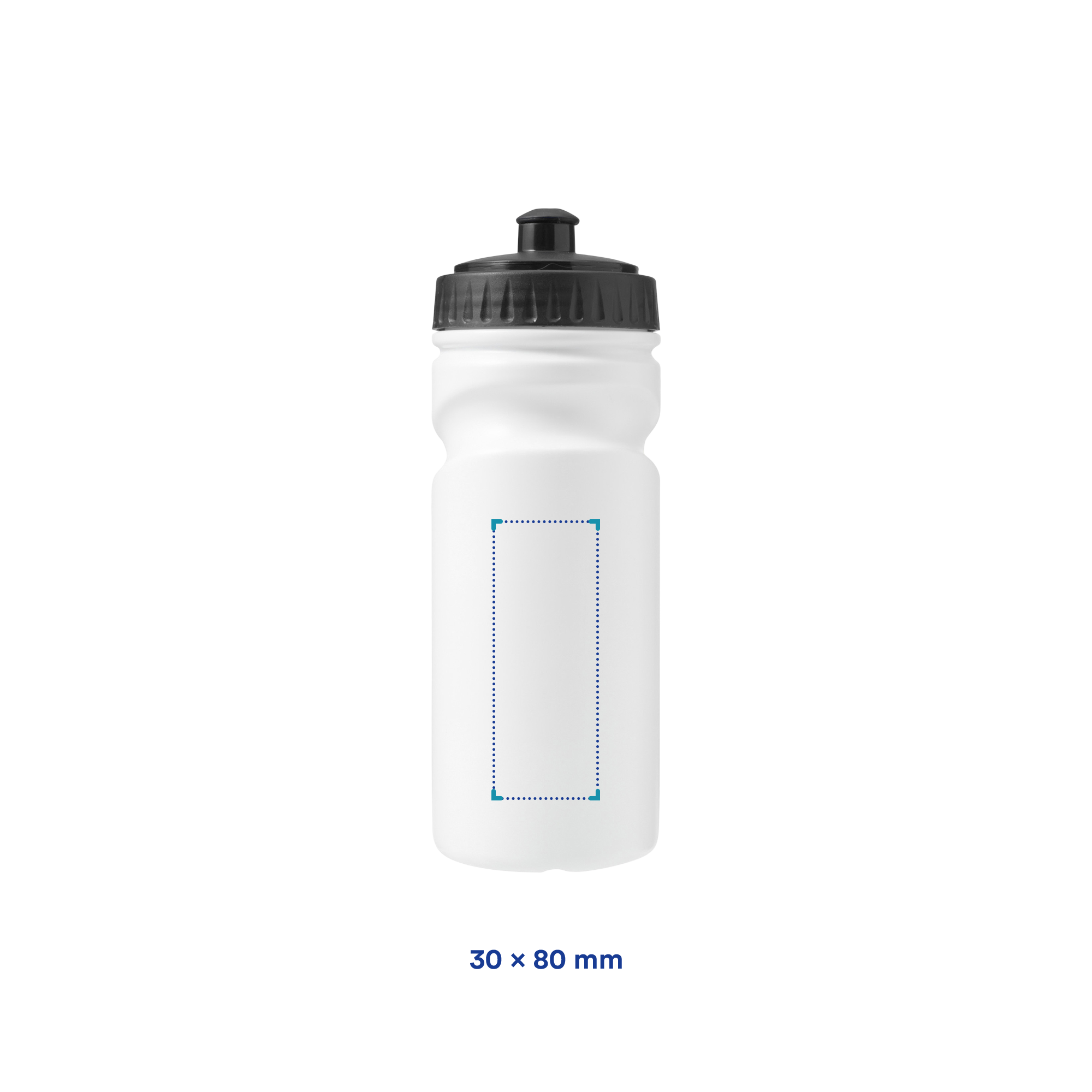 Sportbidon Linda - 500 ml | Gerecycled materiaal | Gekleurde deksel | Full Colour