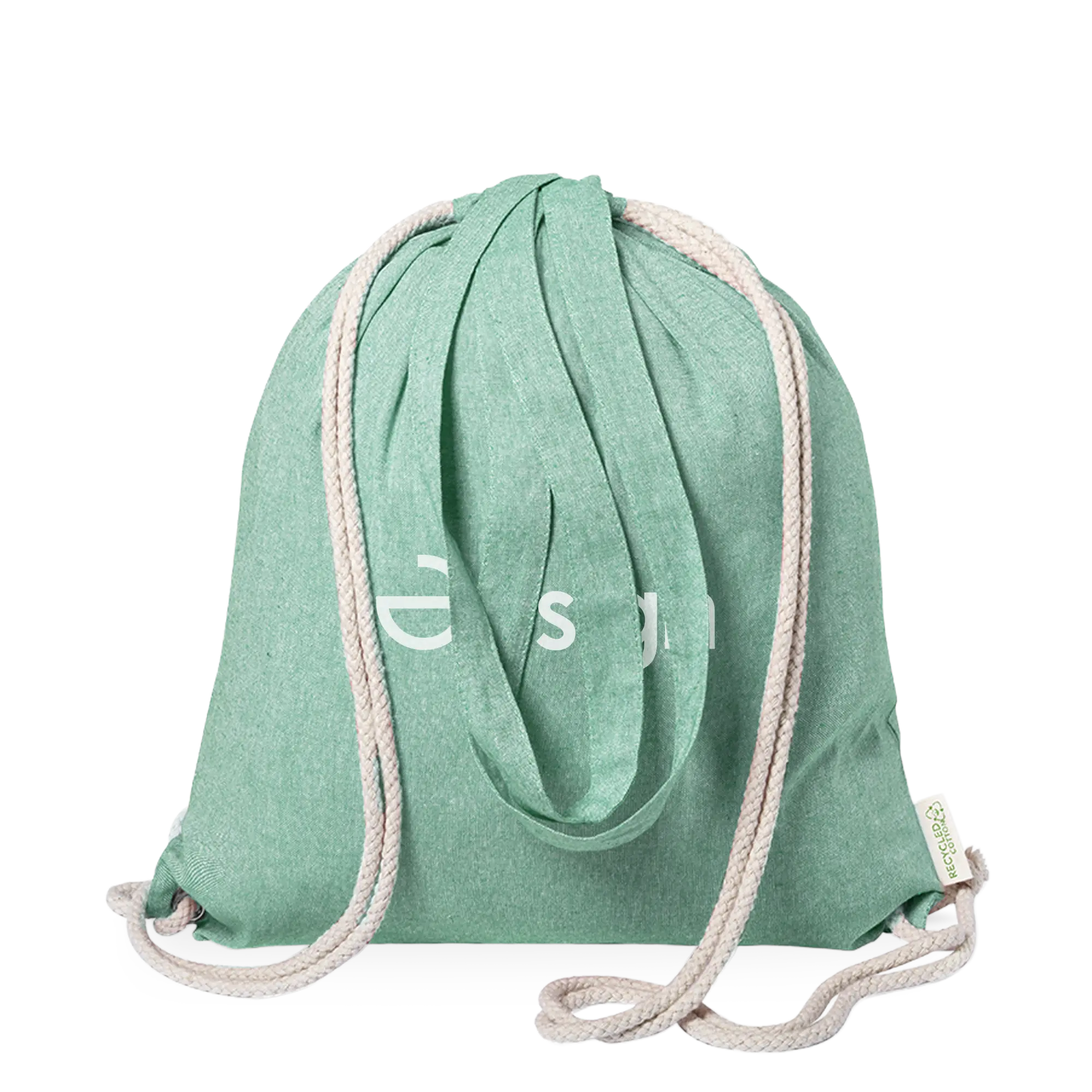 Rugzak Niek - Gerecycled katoen | Trekkoord | 140 gr/m2 | Tot 4 kleuren bedrukking