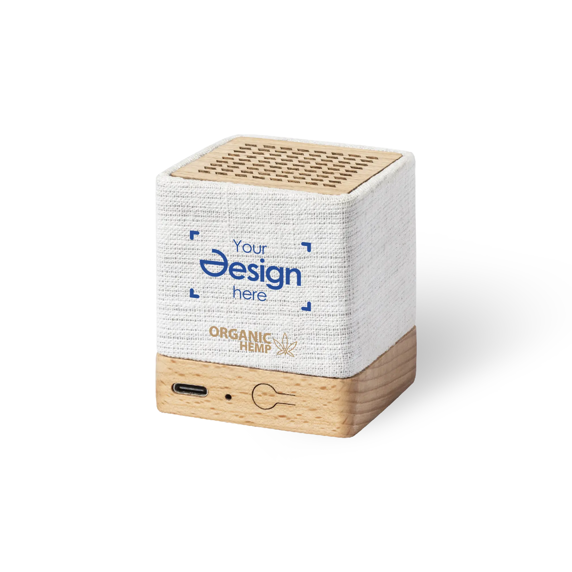 Speaker Lauren – Hennepvezel | Bamboe Detail | Bluetooth | USB Oplaadbaar