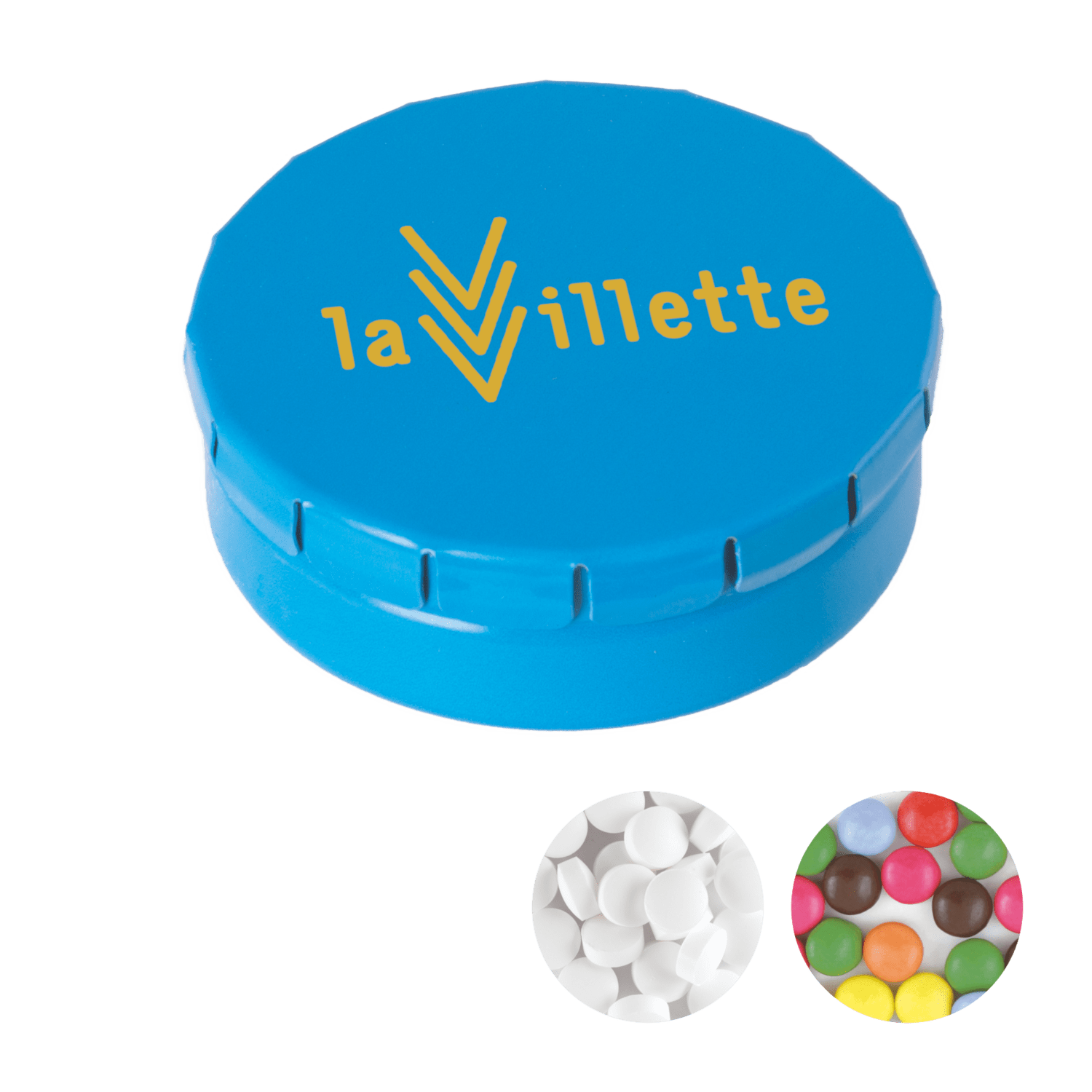 Mini's in blik - 12g | Munt of chocolade | Tot 4 kleuren bedrukking